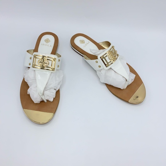 Isola Shoes - Isola White Patent Women's Alary II Sandal